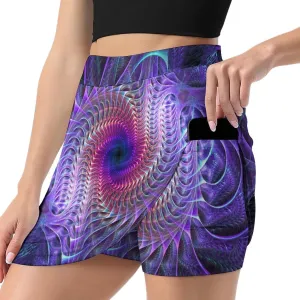 Women's Skorts Skirts A-line Short Trouser Skirt Casual Light Proof Trouser Skirt with Pocket Skirt S-3XL