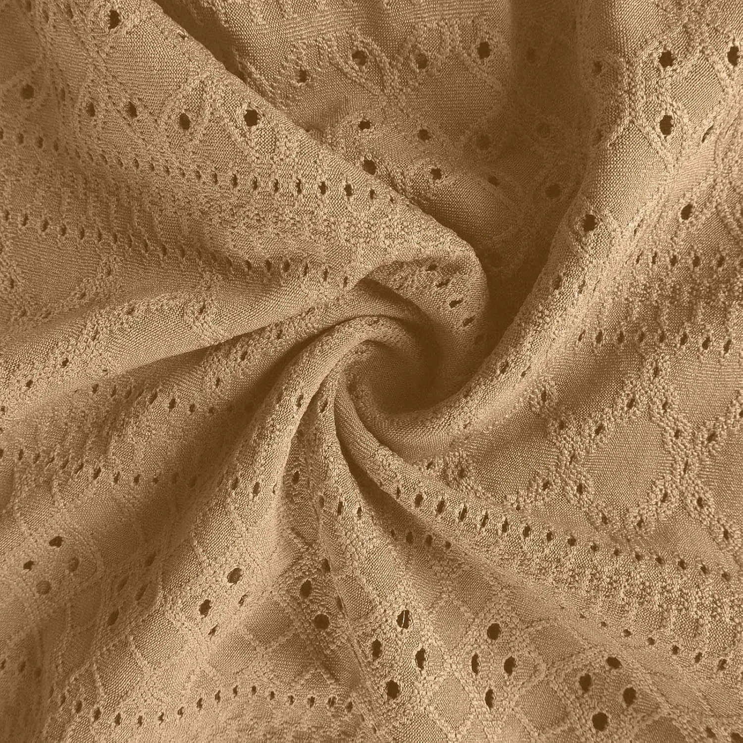 Women's Summer Maxi Dress Trendy Eyelet Embroidery Petal Sleeve Beach Dresses Ladies Casual A-Line Flowy Long Dress