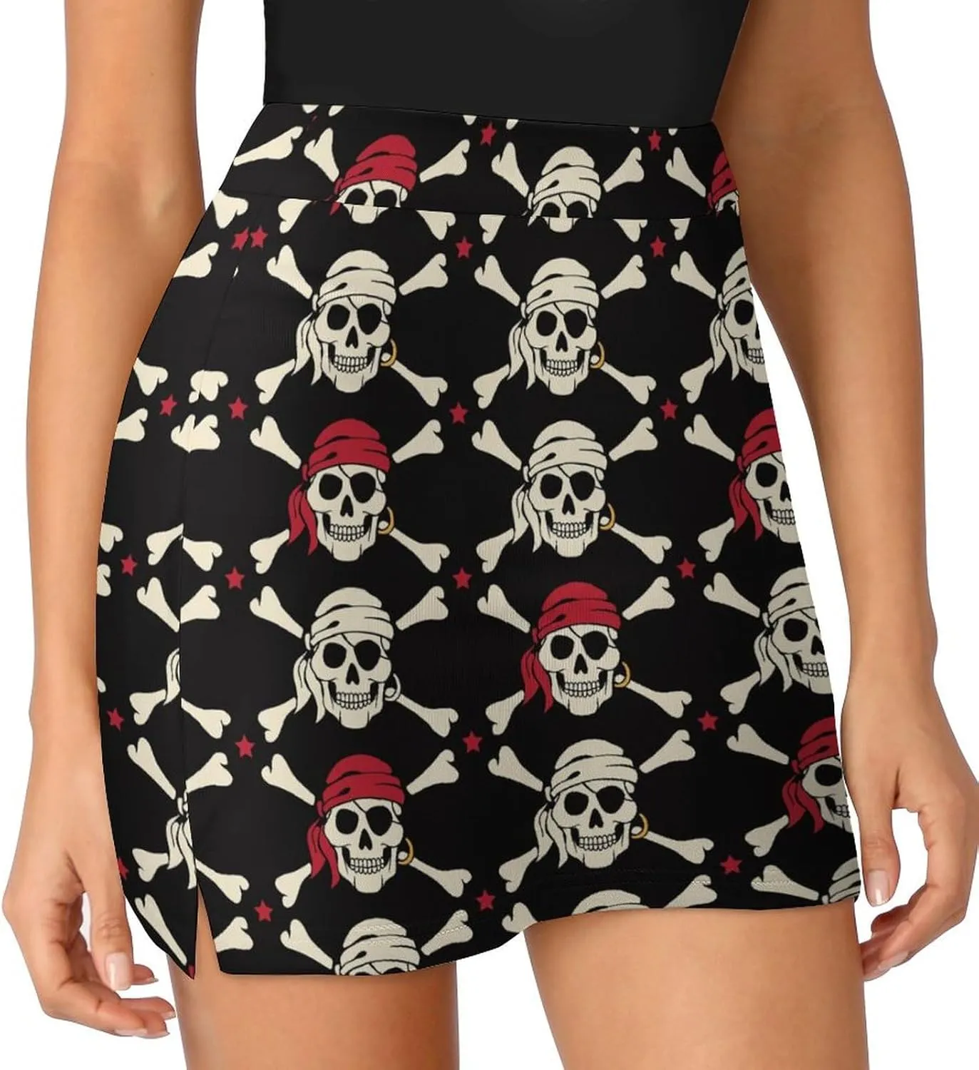 Women's Tennis Skirt, Golf Skorts Light Proof A-line Trouser Skirt with Pockets