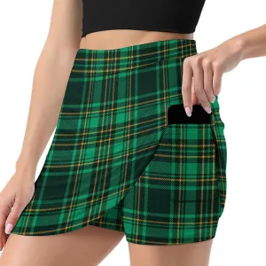 Women's Tennis Skirt, Golf Skorts Light Proof A-line Trouser Skirt with Pockets