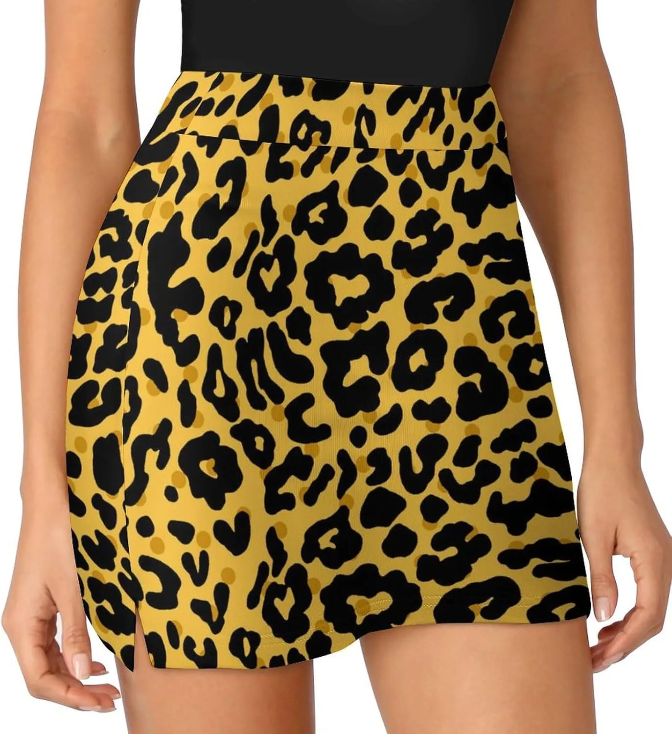 Women's Tennis Skirt, Golf Skorts Light Proof A-line Trouser Skirt with Pockets