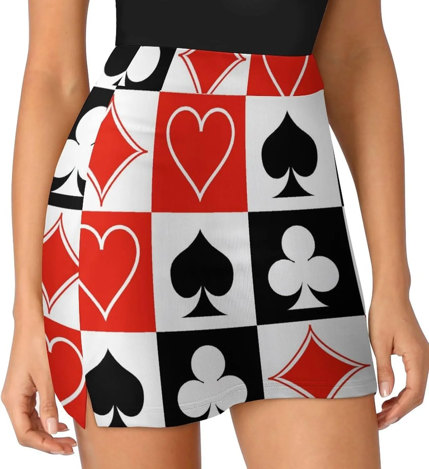Women's Tennis Skirt, Golf Skorts Light Proof A-line Trouser Skirt with Pockets
