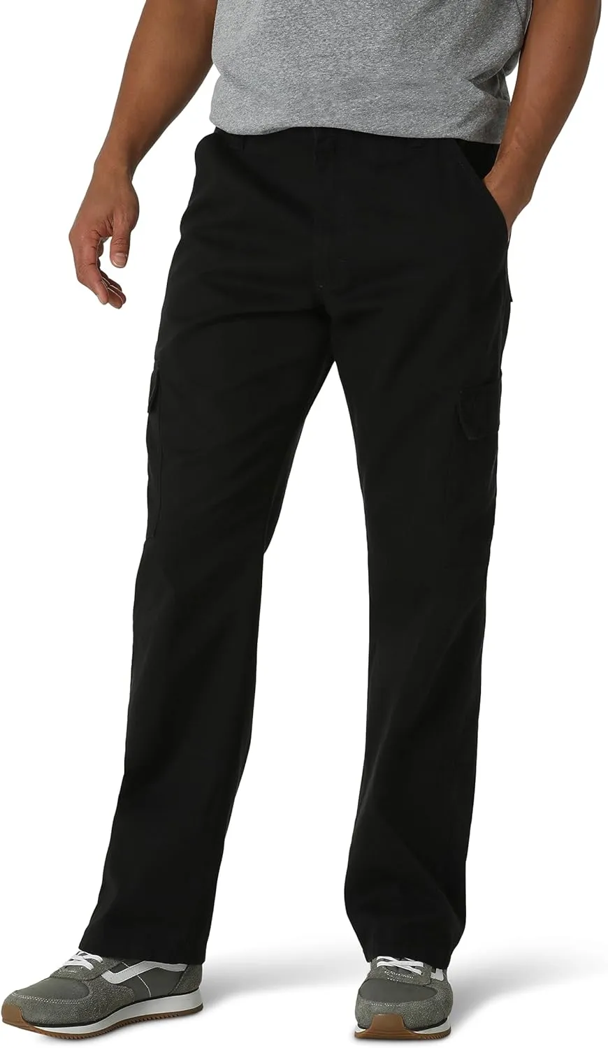 Wrangler Authentics Men's Twill Relaxed Fit Cargo Pant (Logan)