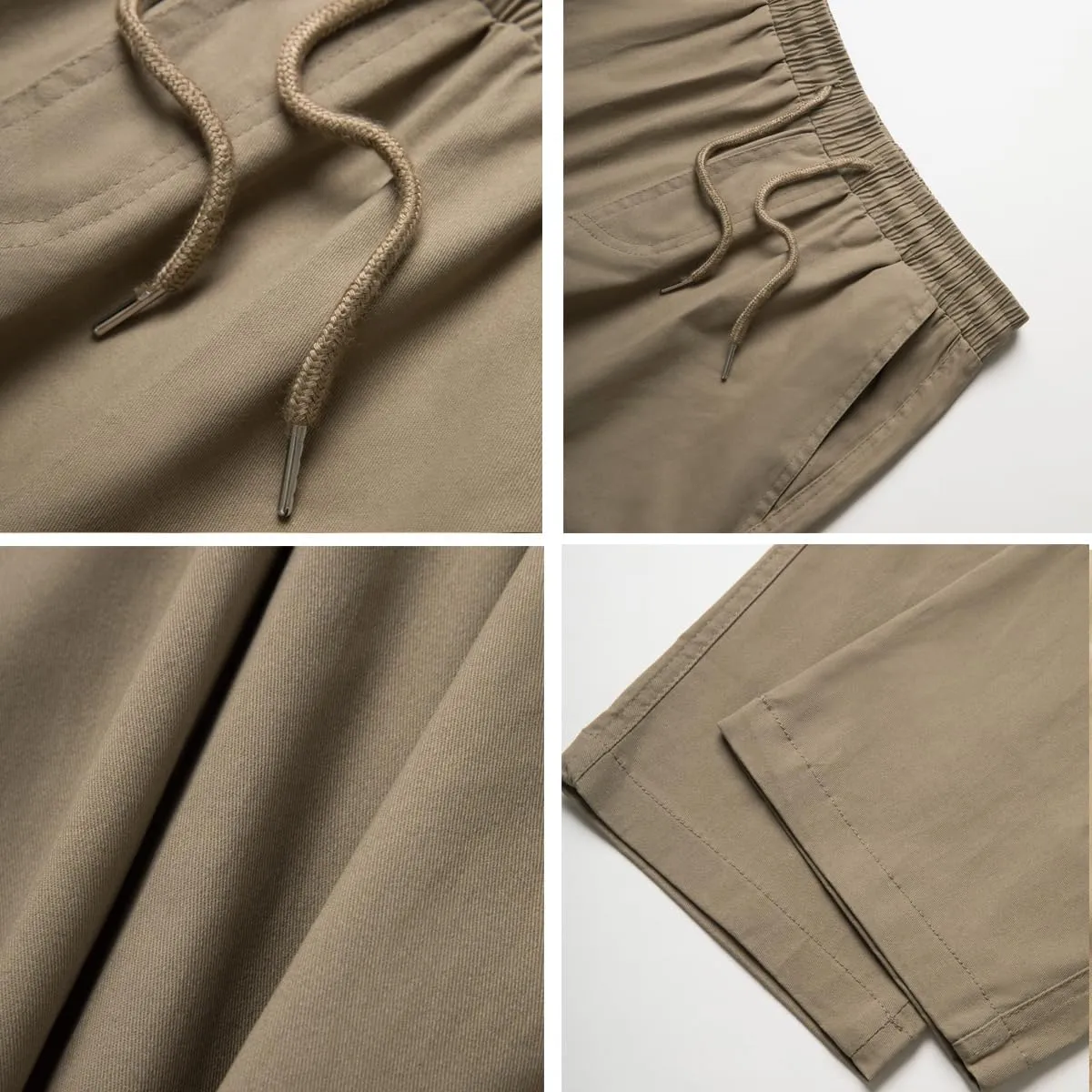 WZIKAI Mens Cargo Pants Relaxed Fit Drawstring Joggers Sweatpants for Men Workout Casual Long Trousers