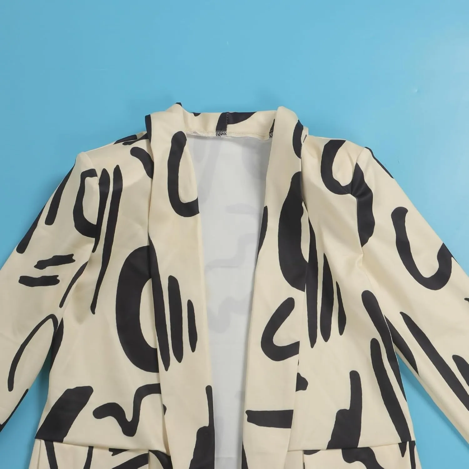XZLUFNY Blazers Jacket for Women Office Work Business Multicolor Long Sleeve Open Front Coat