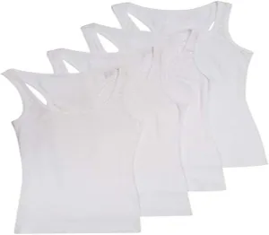 Zenana Outfitters 4 Pack Womens Basic Ribbed Racerback Tank Top