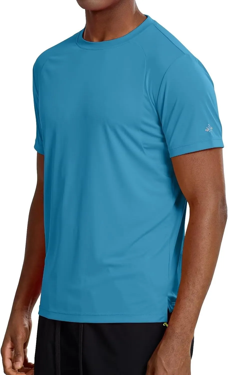 Zengjo Athletic T Shirts for Men,Quick Dry Gym Workout Running Sport Moisture Wicking Short-Sleeve Crewneck Tee