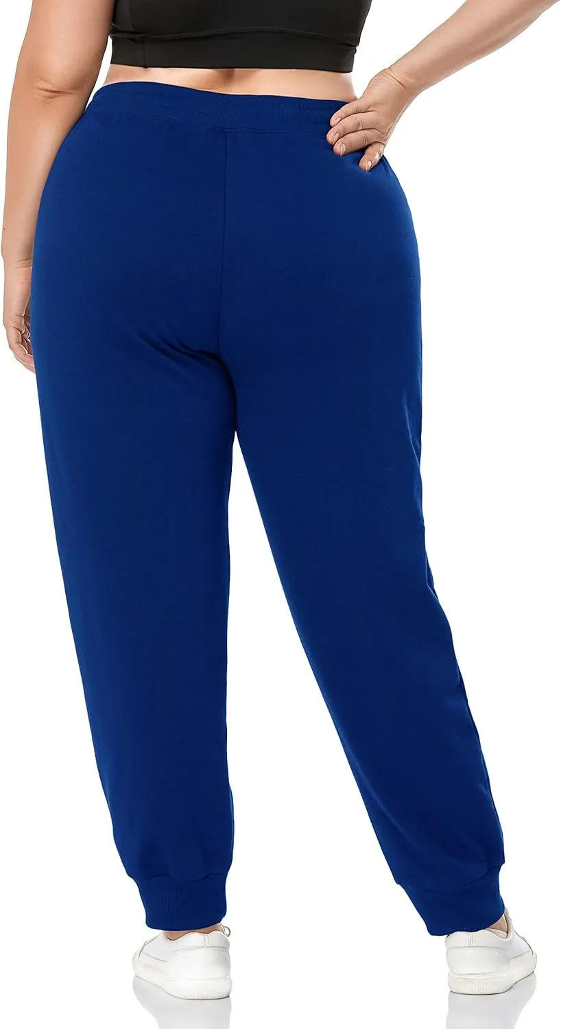 ZERDOCEAN Women's Plus Size Fleece Lined Sweatpants Relaxed Fit Workout Athletic Jogger Fleece Pants