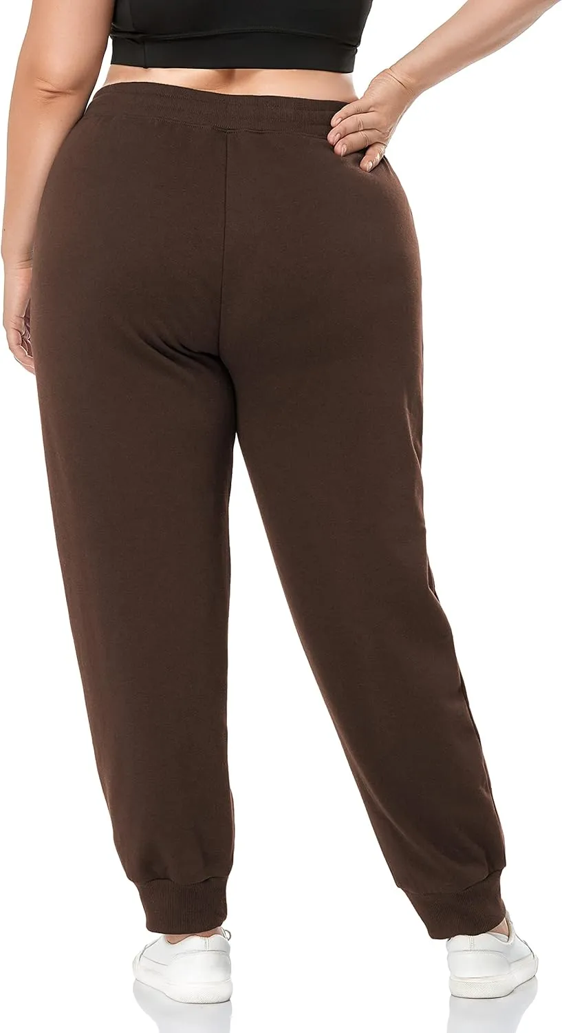 ZERDOCEAN Women's Plus Size Fleece Lined Sweatpants Relaxed Fit Workout Athletic Jogger Fleece Pants